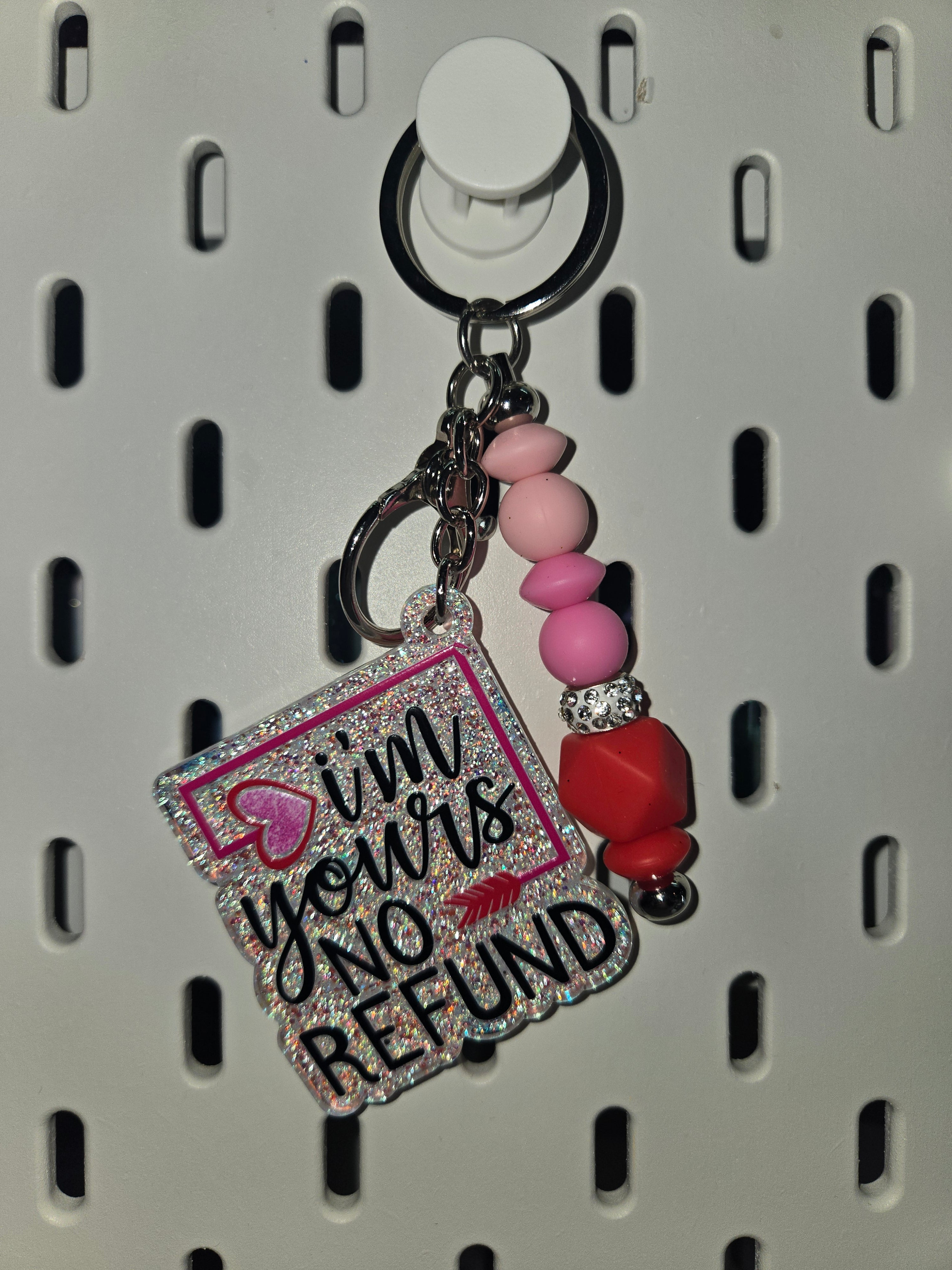 Custom Cut Acrylic Glitter Keychains ✨