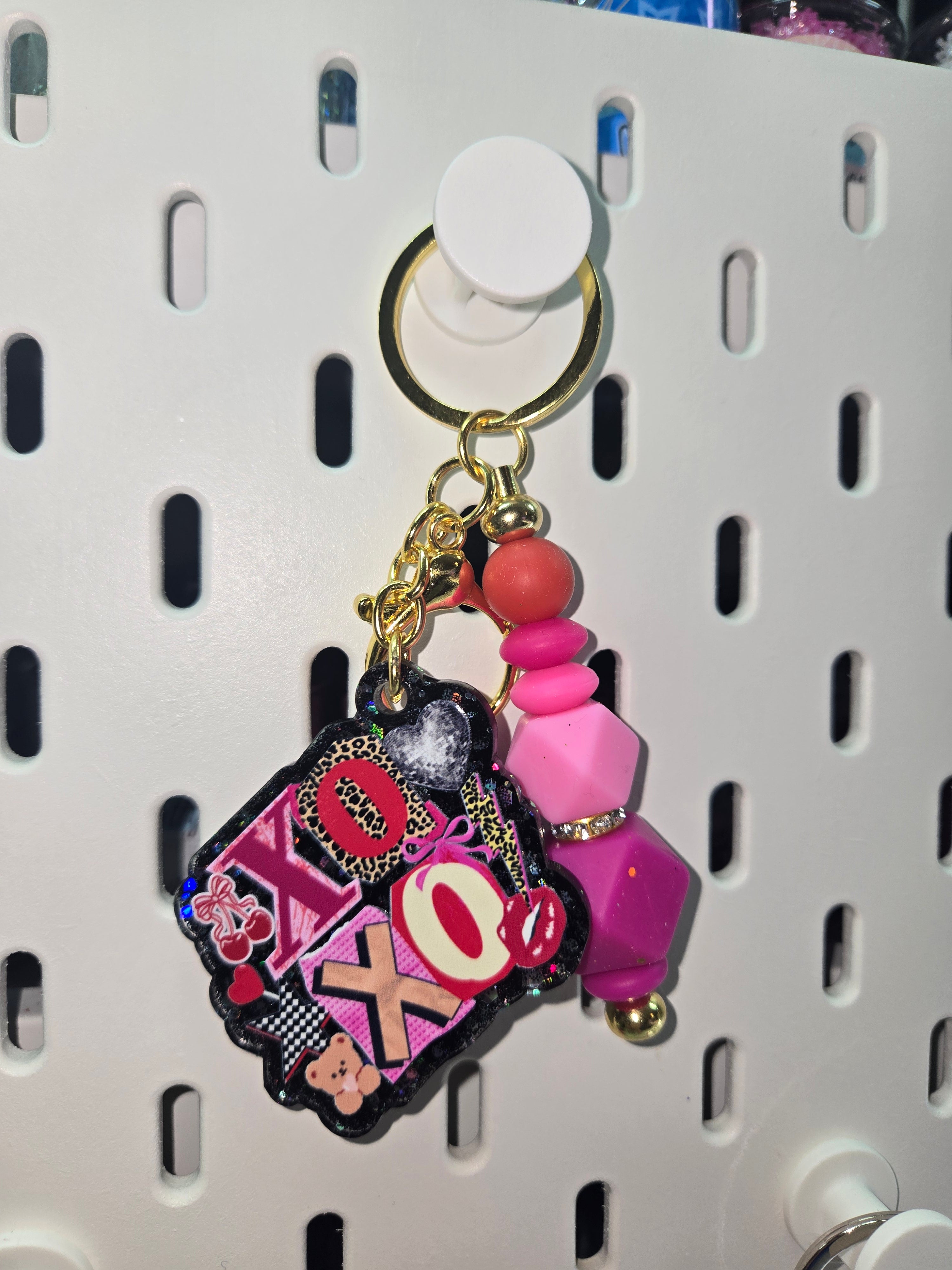 Custom Cut Acrylic Glitter Keychains ✨