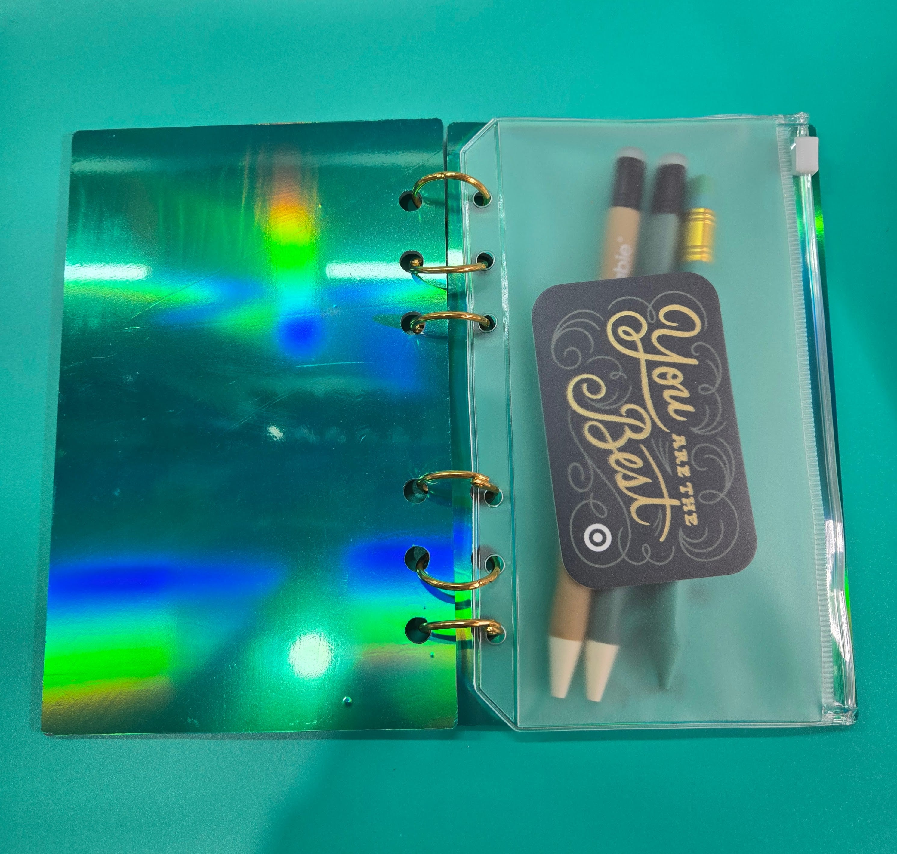 Custom A6 Acrylic Junk Charm Notebook Binder ✨