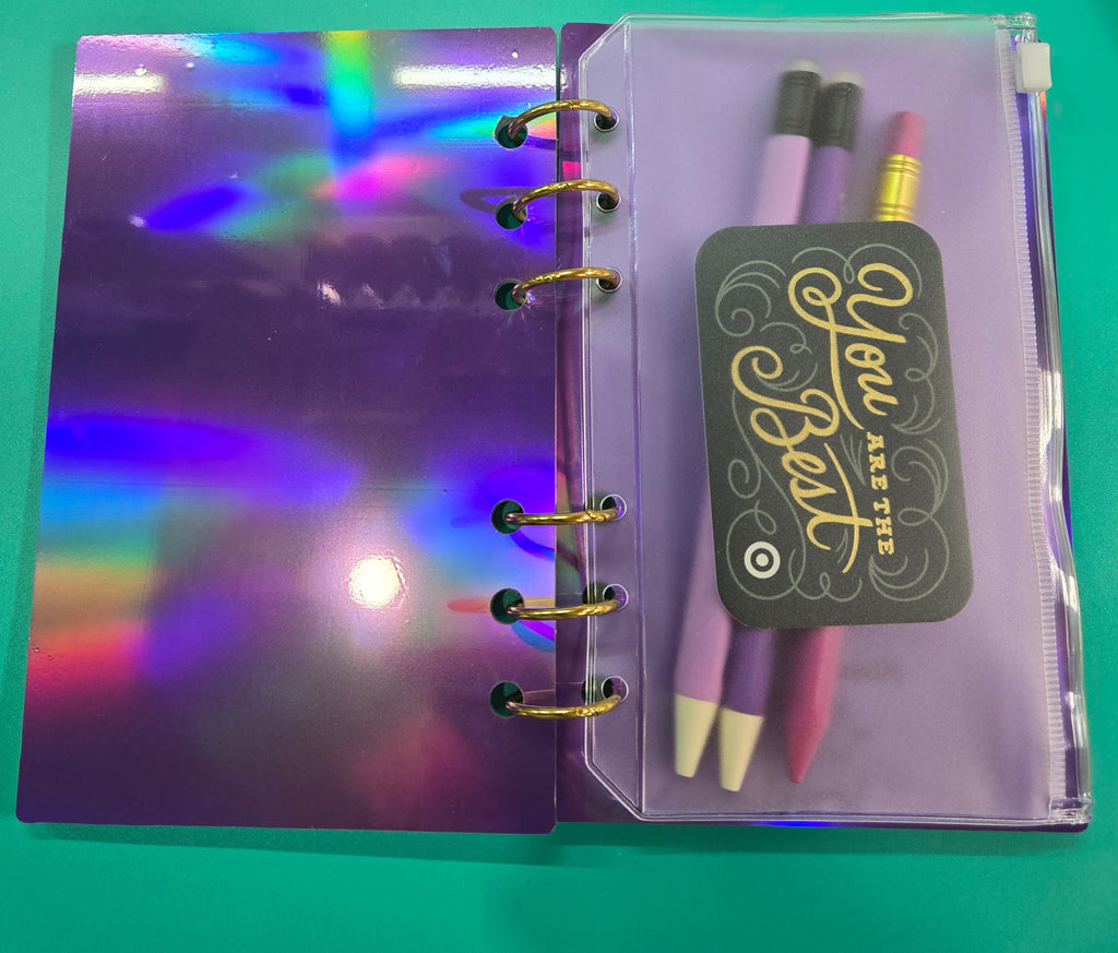 Custom A6 Acrylic Junk Charm Notebook Binder ✨