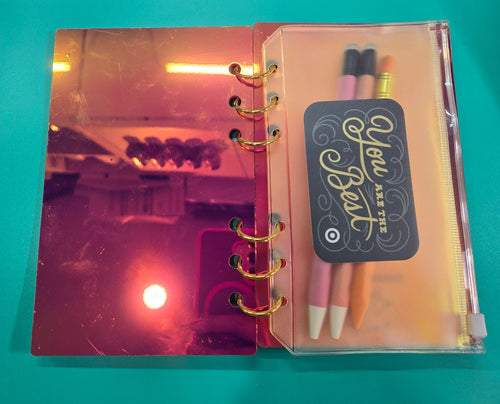 Custom A6 Acrylic Junk Charm Notebook Binder ✨