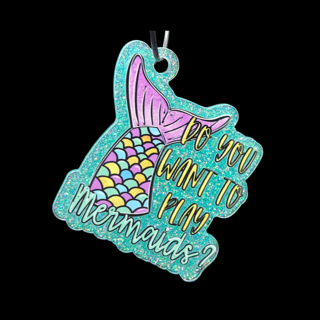 Custom Cut Acrylic Glitter Keychains ✨