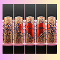 Be Mine Wild Heart – 20 oz Leopard Glitter Tumbler ❤️🐆