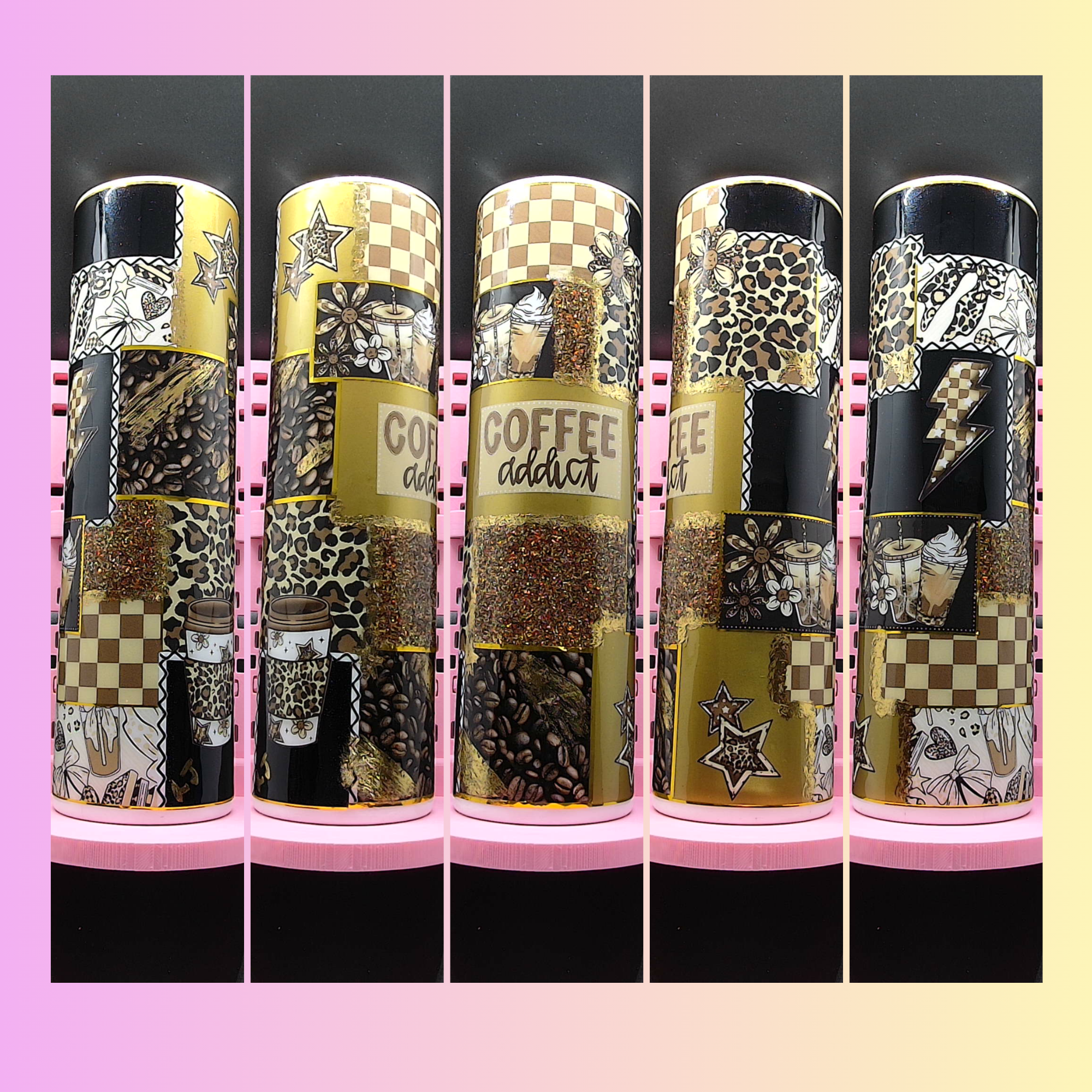 Coffee Addict Wild Glam – 32 oz Cheetah Coffee Tumbler ☕🐆✨