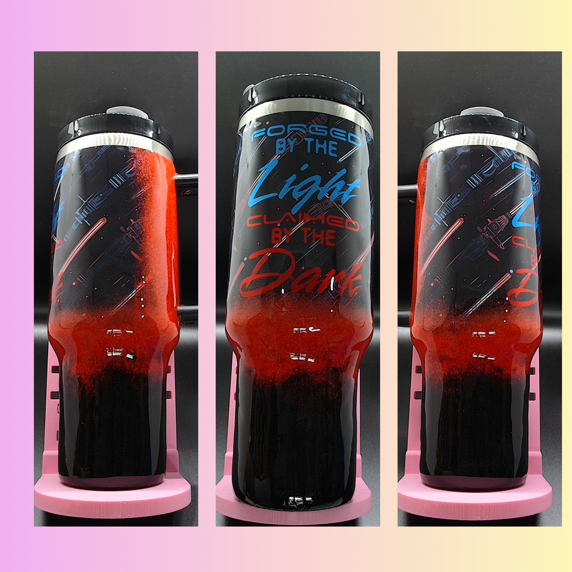 Forged by the Light – 40 oz Dark Side Saber Tumbler ⚔️🔥
