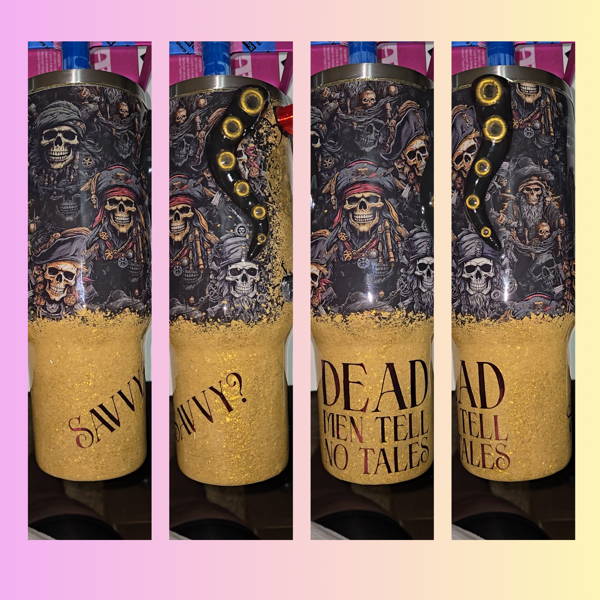 Dead Men Tell No Tales – 40 oz Pirate Treasure Tumbler ☠️