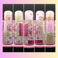 Pink Luxe Romance – 32 oz Floral Patchwork Glitter Tumbler 🌹💕
