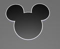 Mickey Head design #007 from ShimmerSwap catalog; front only, base sold separately
