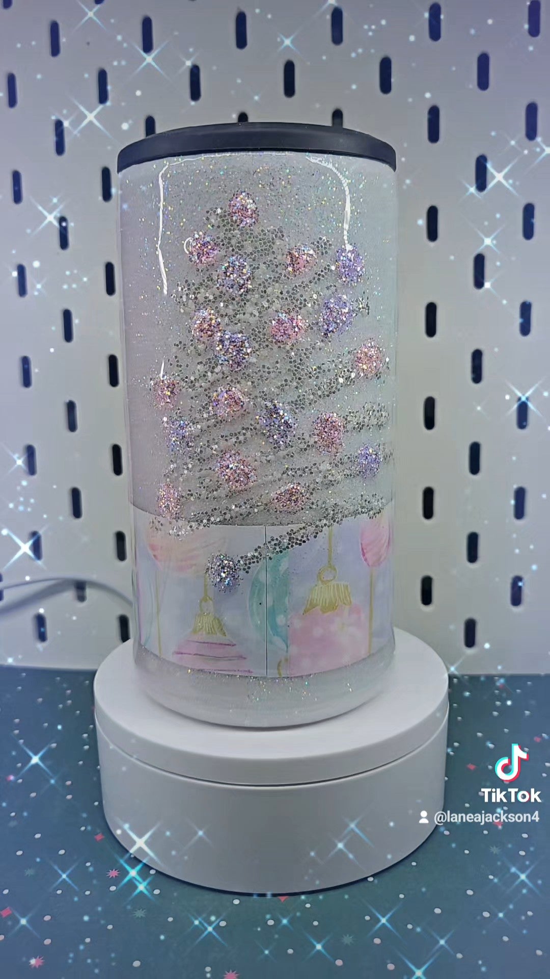 Pastel Christmas Gnome 4-in-1 Can Cooler | Custom Glitter Holiday Drinkware | Hogg Can Cooler | Christmas Gift