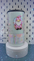 Pastel Christmas Gnome 4-in-1 Can Cooler | Custom Glitter Holiday Drinkware | Hogg Can Cooler | Christmas Gift